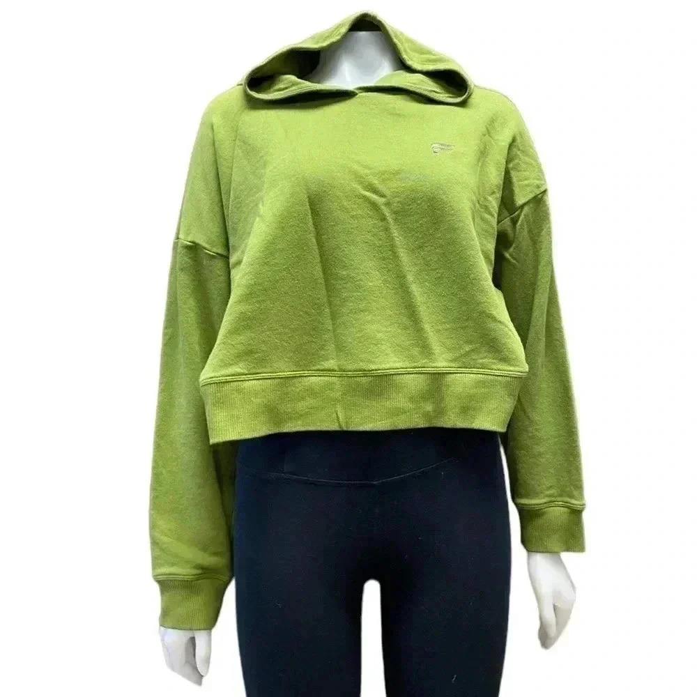 Fabletics Green Pullover Cropped Cindy Hoodie Size XL - Picture 4 of 9